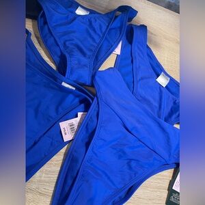 NWT: 4 Wild Fable Small (4-6) Royal Blue Bikini Bottoms (Z)